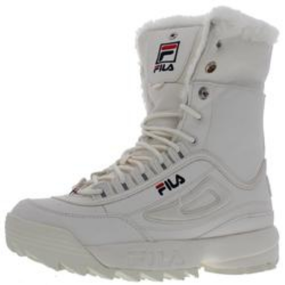 Fila Disruptor Shearling Womens Faux Shearling Fold-Down Snow Boots( New In Box)